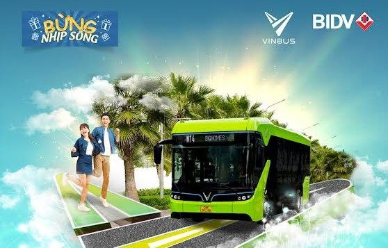 Mua vé buýt điện Vinbus bằng thẻ BIDV NAPAS