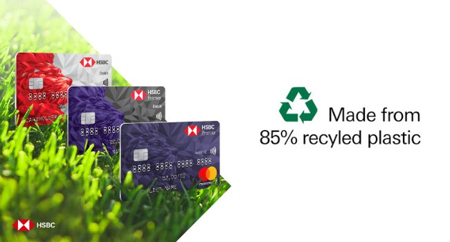 HSBC ra mắt thẻ thanh toán bằng nhựa tái chế