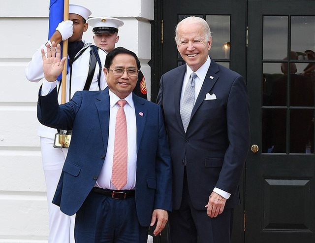 Thủ tướng Phạm Minh Chính gặp gỡ Tổng thống Hoa Kỳ Joe Biden