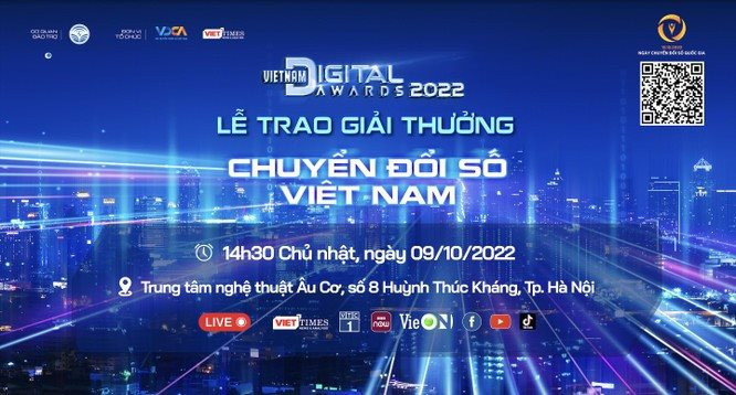 Sắp diễn ra Lễ trao Giải thưởng Chuyển đổi số Việt Nam 2022