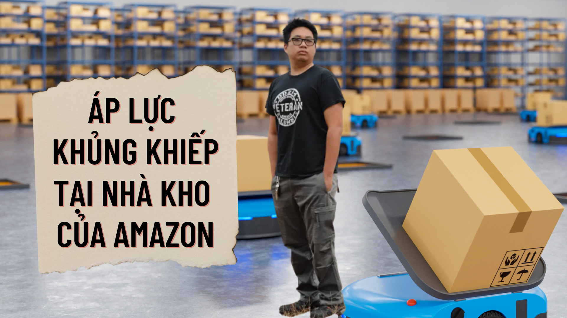 Áp lực khi làm việc tại nhà kho của Amazon