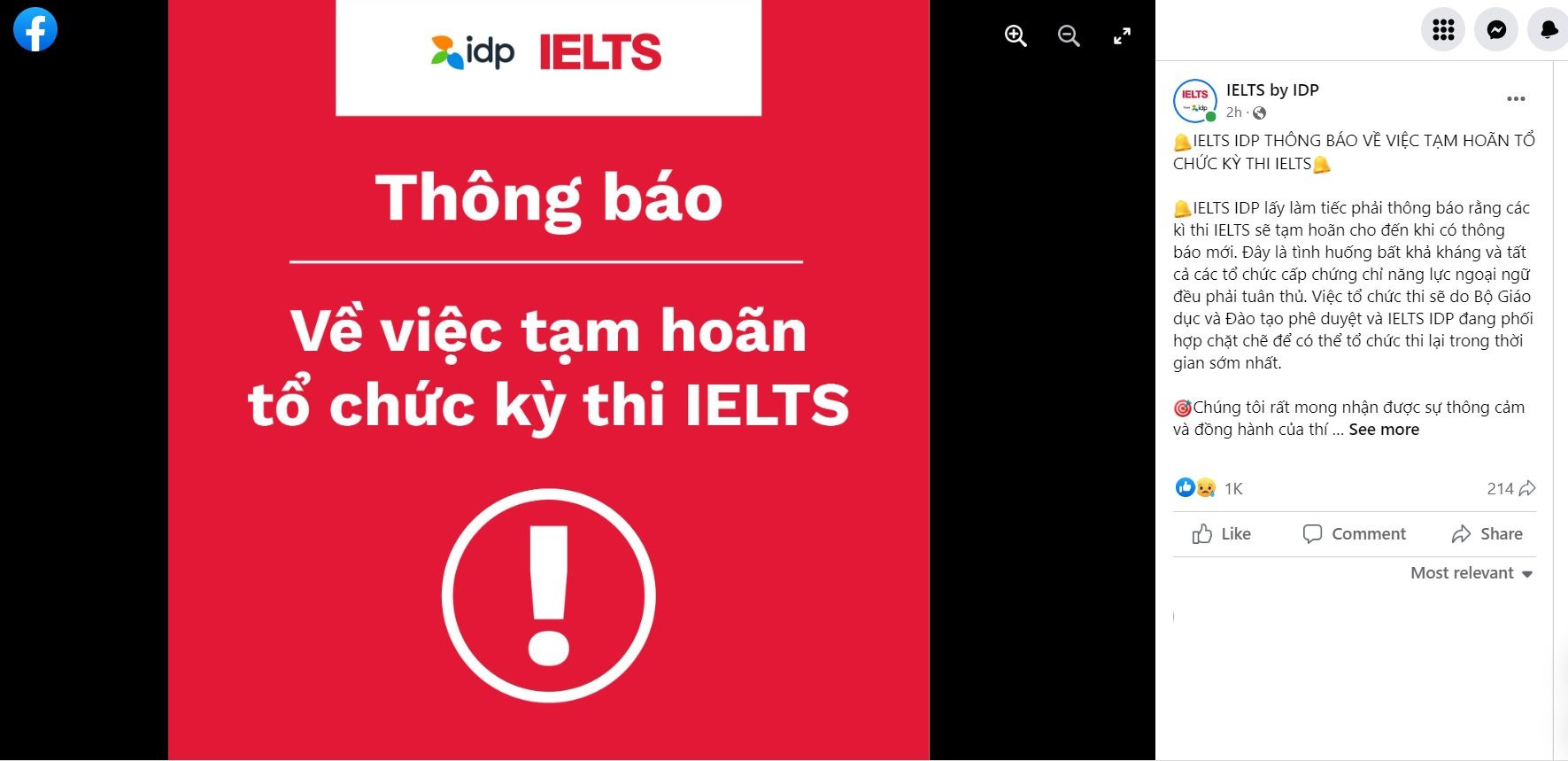 Bộ Giáo dục và Đào tạo lý giải việc tạm dừng thi chứng chỉ IELTS