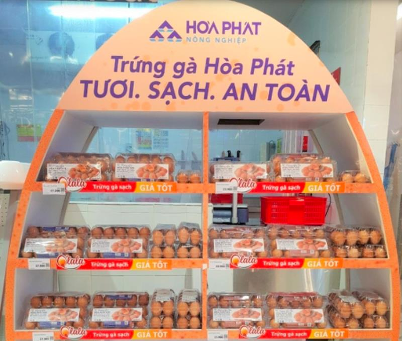 Vua thép Hòa Phát "dội bom trứng gà", bán hơn 1 triệu quả/ngày kể từ đầu tháng