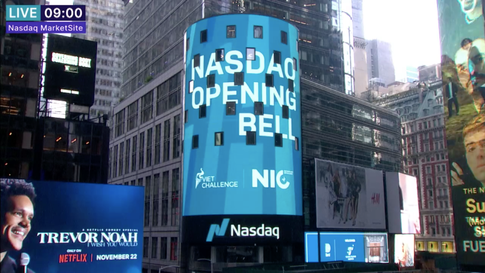 Lần đầu tiên một cuộc thi startup Việt Nam được tổ chức chung kết tại sàn chứng khoán Nasdaq