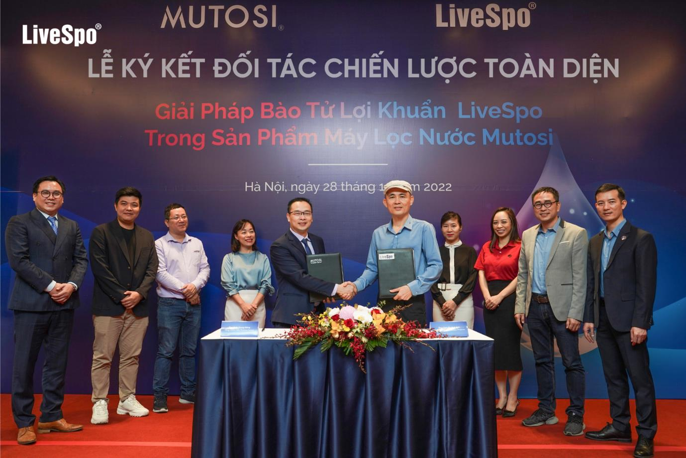 Mutosi bắt tay LiveSpo, tuyên bố tạo ra máy lọc nước bổ sung bào tử lợi khuẩn đầu tiên tại Việt Nam