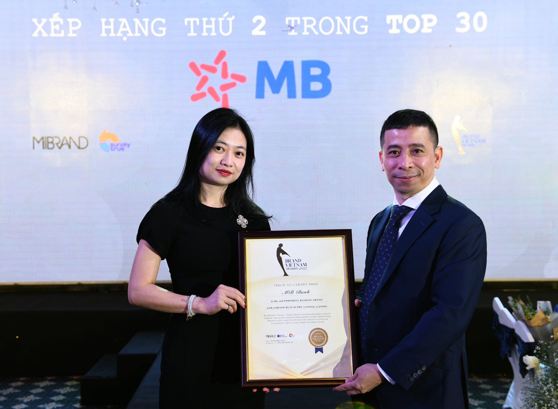 Brand Vietnam Awards 2022 vinh danh top 30 thương hiệu ngân hàng Việt Nam