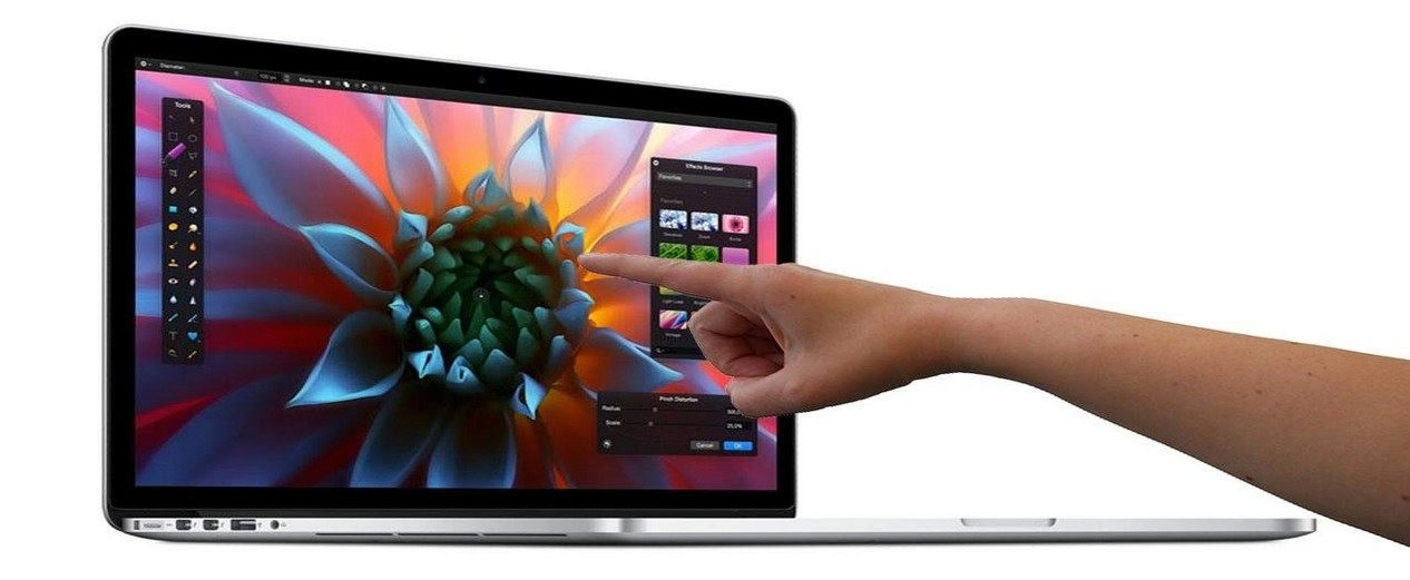 Lúc sinh thời, Steve Jobs luôn "bỉ bôi" màn hình khủng nhưng Apple giờ đây còn muốn làm màn hình cảm ứng cho Macbook