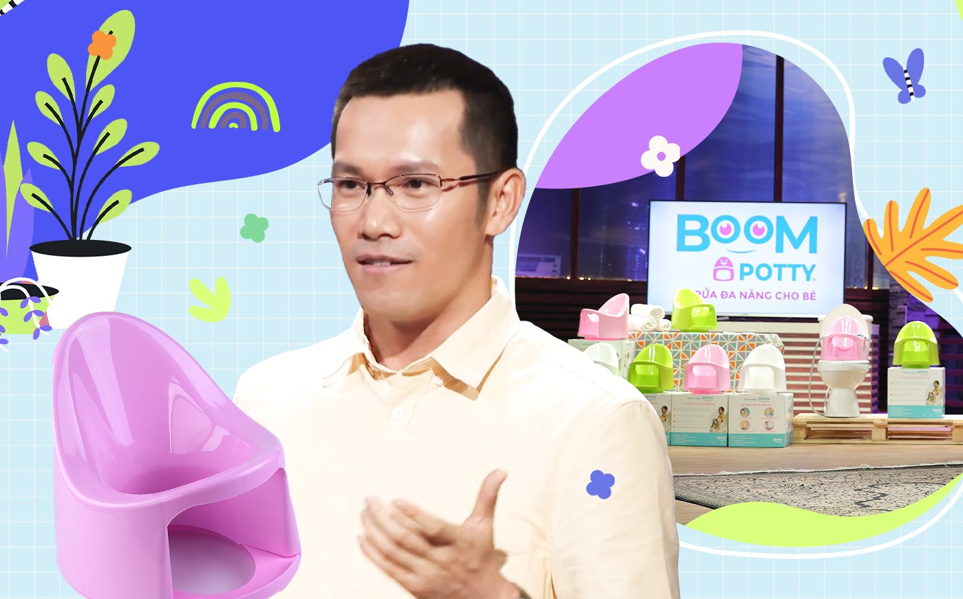 Founder Boom Potty: Từ ông bố trăn trở vệ sinh cho con trai tới hai lần vào “bể cá mập” gọi vốn cho bô rửa đa năng Made-in-Vietnam
