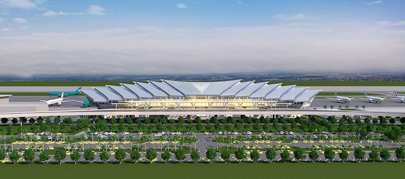 THE VND 1.5 TRILLION WORTH OF HUE ROYAL ARCHITECTURE-LIKE-AIRPORT TERMINAL THAT BE PUT INTO USE THIS APRIL 30: DESIGNED BY THE SAME UNIT AS THE SUPREME PEOPLE'S COURT, IMPLEMENTED FOR 510 DAYS BY THE JOINT VENTURE OF VINACONEX, REE, ETC.