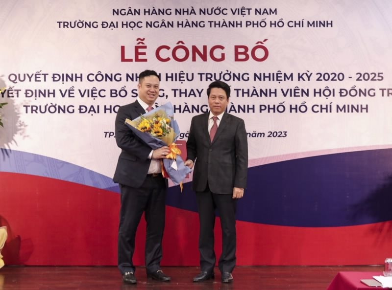 Thống đốc công nhận ông Nguyễn Đức Trung là Hiệu trưởng Trường Đại học Ngân hàng TP.HCM