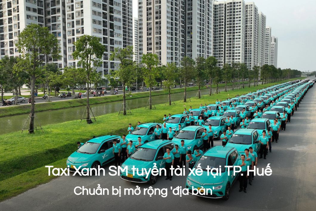 Taxi điện của tỷ phú Phạm Nhật Vượng tiếp tục tuyển bổ sung tài xế tại Huế, chuẩn bị mở rộng "địa bàn": Lái xe sang lương 11 triệu đồng với yêu cầu cao, nhưng nhiều người cùng thắc mắc 1 điều 