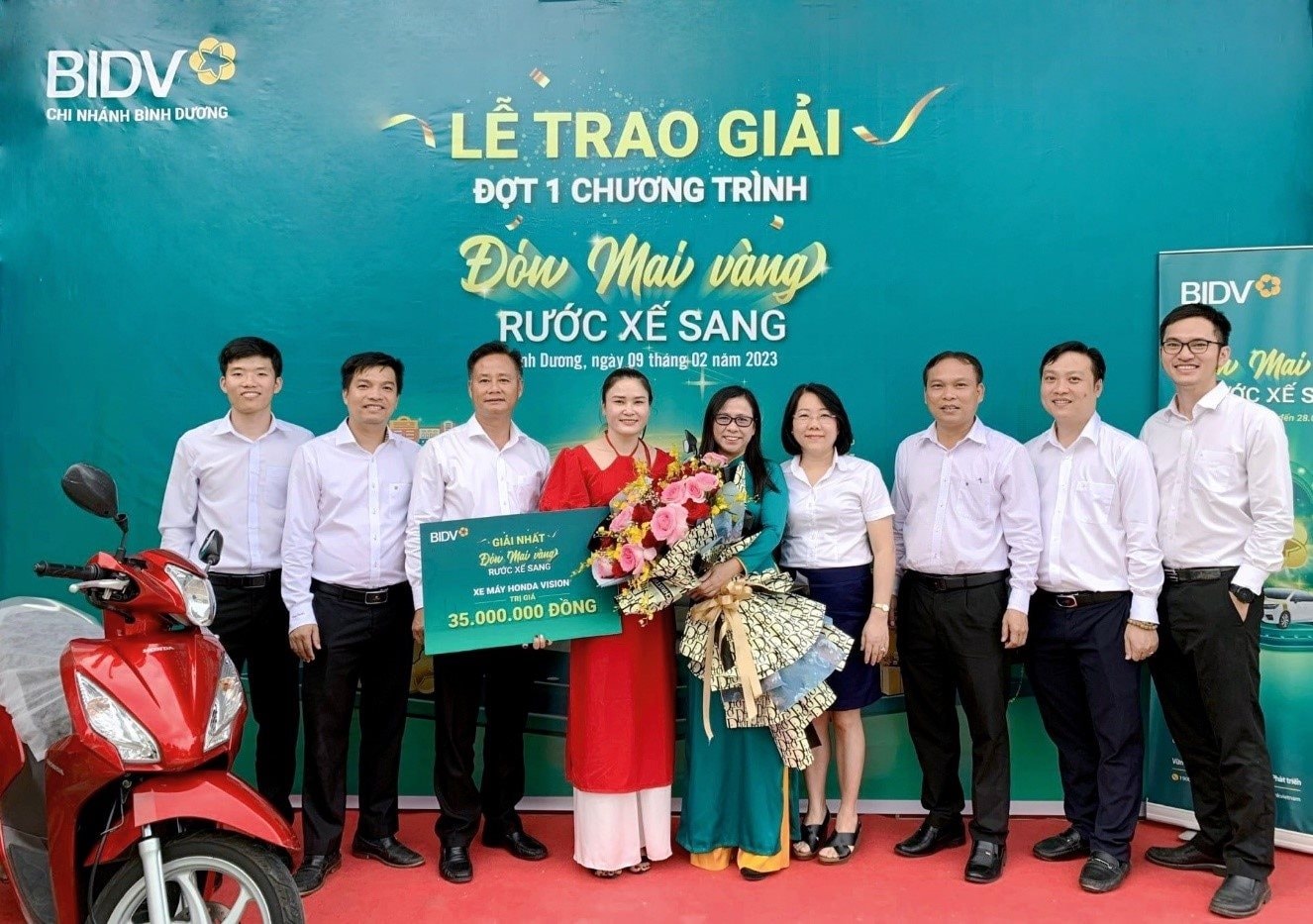 BIDV trao giải thưởng ô tô Honda City cho khách hàng