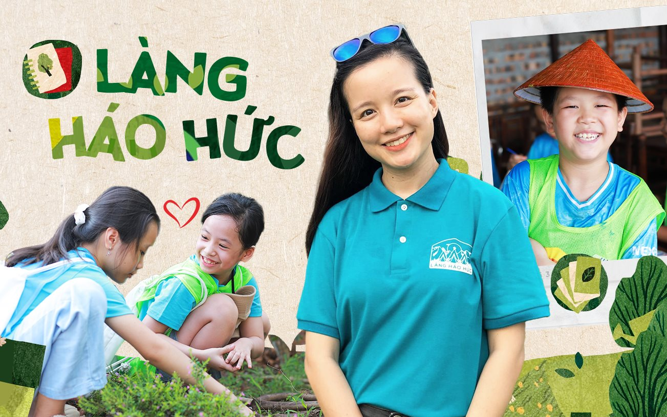Sau Hộp Háo Hức, MC Minh Trang về quê tự tay đào đất đồi đá sỏi, xúc phân gà bón cây, xây làng sinh thái để trẻ em có tuổi thơ đích thực