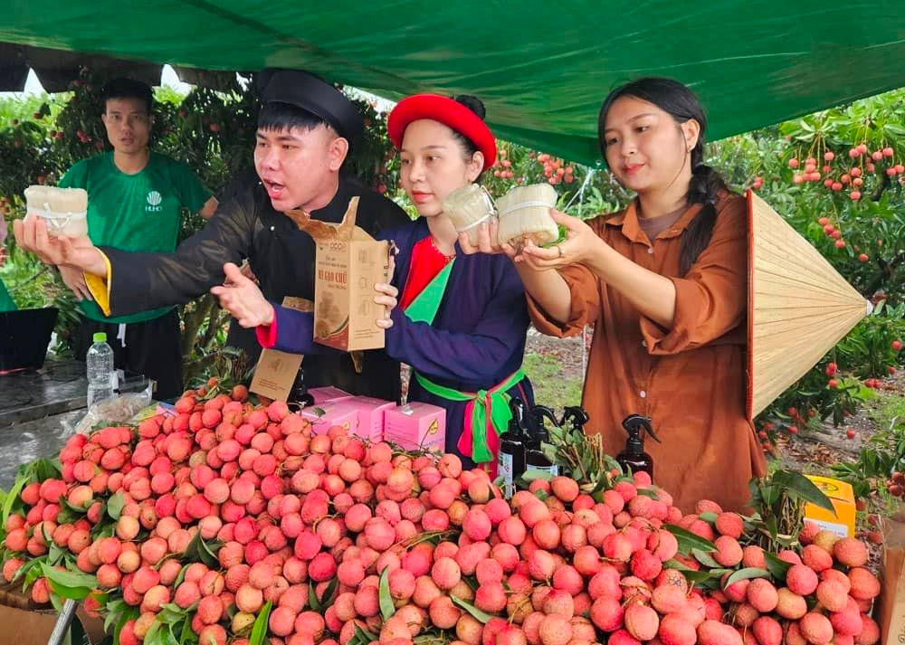 Dàn KOL TikTok livestream bán hết 23 tấn vải thiều Bắc Giang, 10 phút bán sạch mỳ Chũ, thịt gác bếp: 4 tiếng chốt hơn 5.100 đơn hàng, thu về hơn 1 tỷ đồng