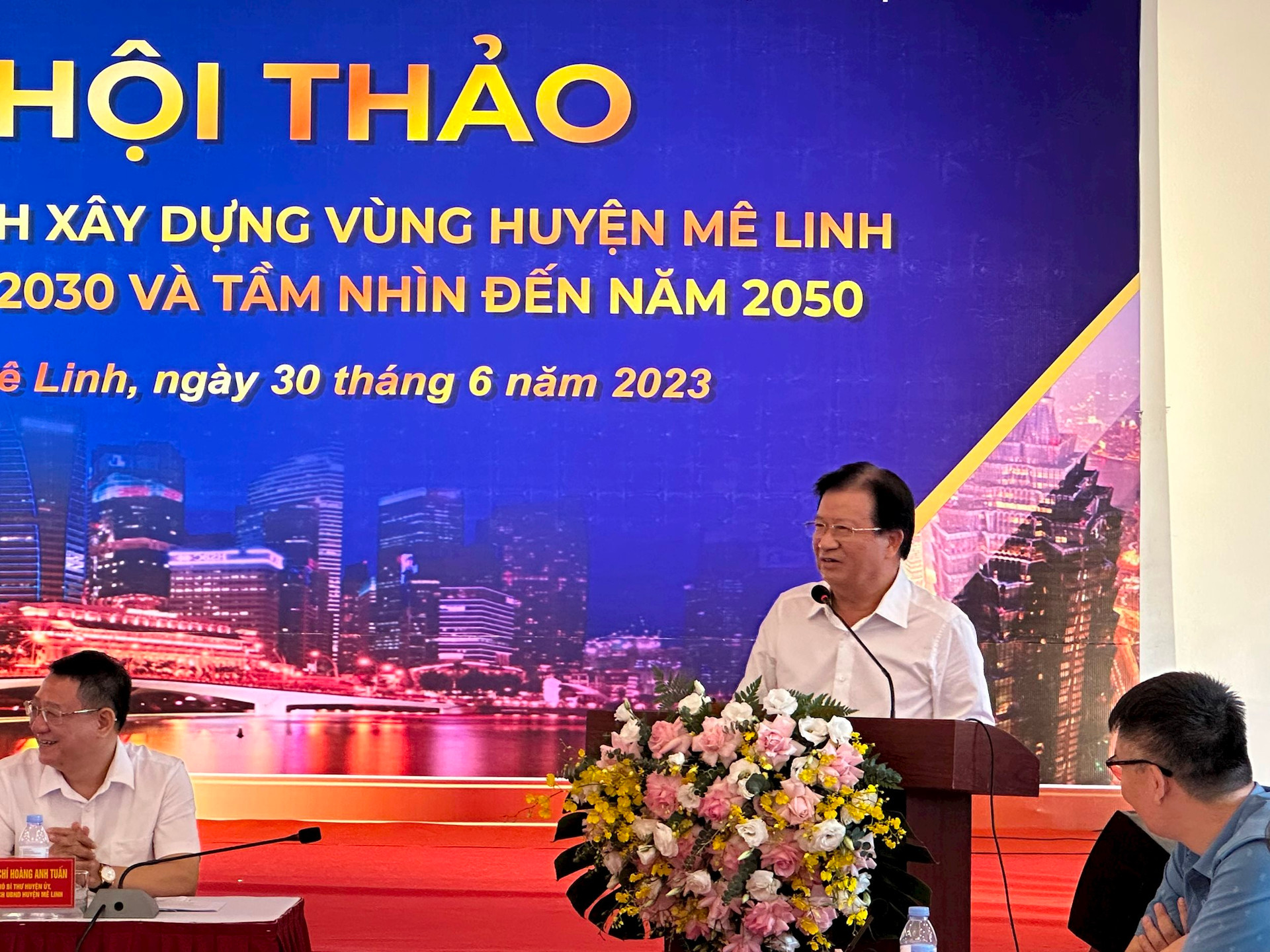 Nguyên Phó Thủ tướng Trịnh Đình Dũng: Tiềm năng lớn nhất của Mê linh là đất đai với 7.000 ha đất đô thị
