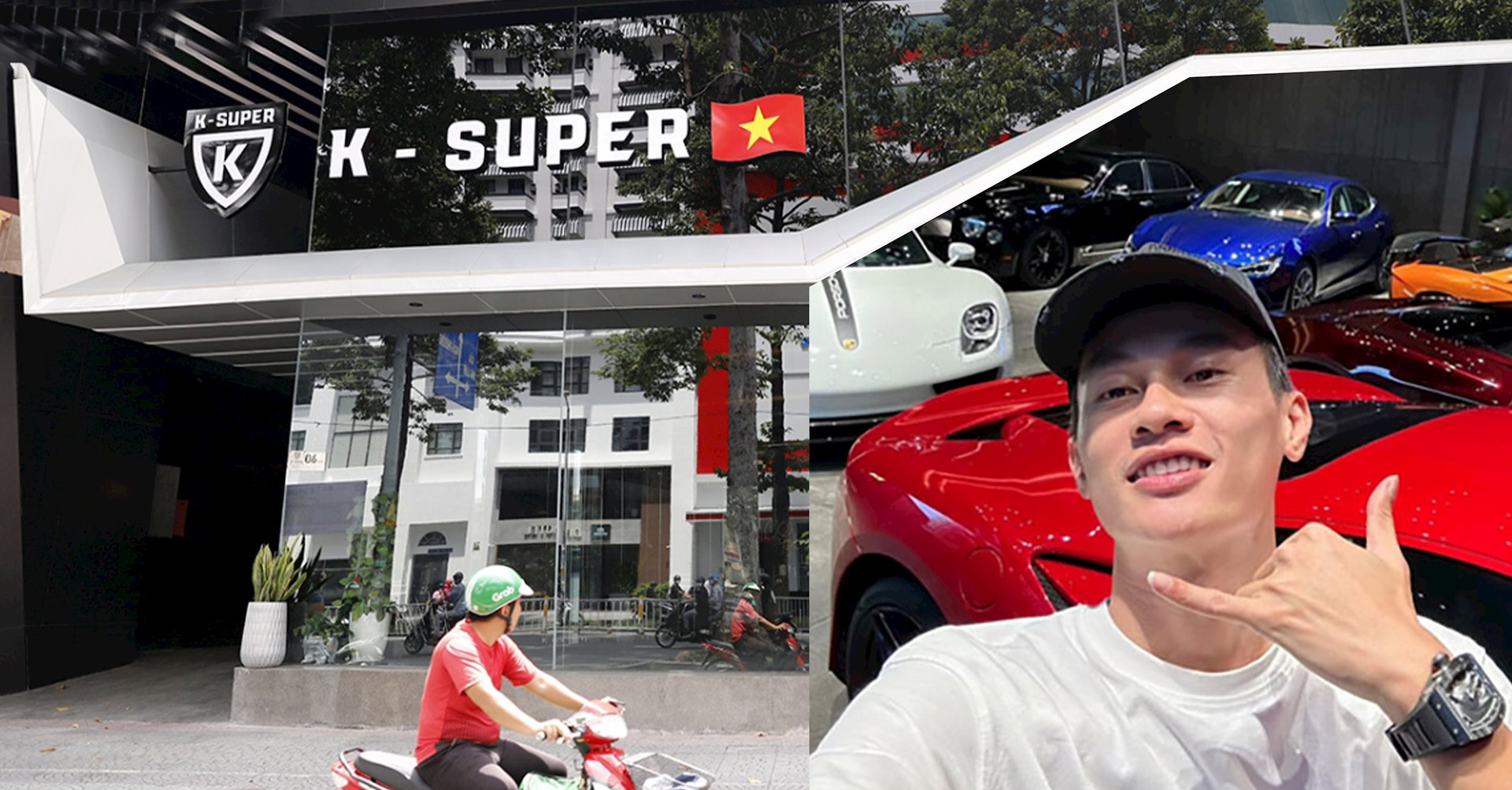 Mới khai trương hồi đầu tháng 6, showroom K-Super của Phan Công Khanh  ngay quận 1 (Tp.HCM) đang rao thuê với giá ngất ngưởng 