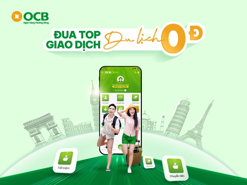 Đua top giao dịch – Du lịch 0 đồng với OCB OMNI