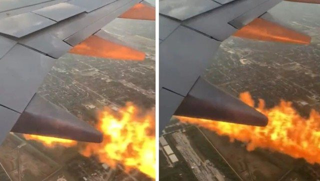 Động cơ máy bay Boeing 737 “phun ra lửa” giữa không trung, hành khách hoảng loạn