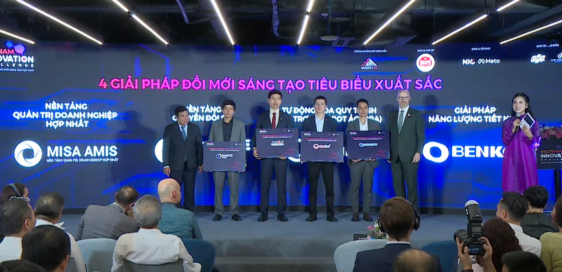 Lộ diện 4 giải pháp đổi mới sáng tạo xuất sắc nhất Việt Nam: FPT, VNPT, Misa cùng startup tối ưu vận hành điều hòa Benkon được vinh danh