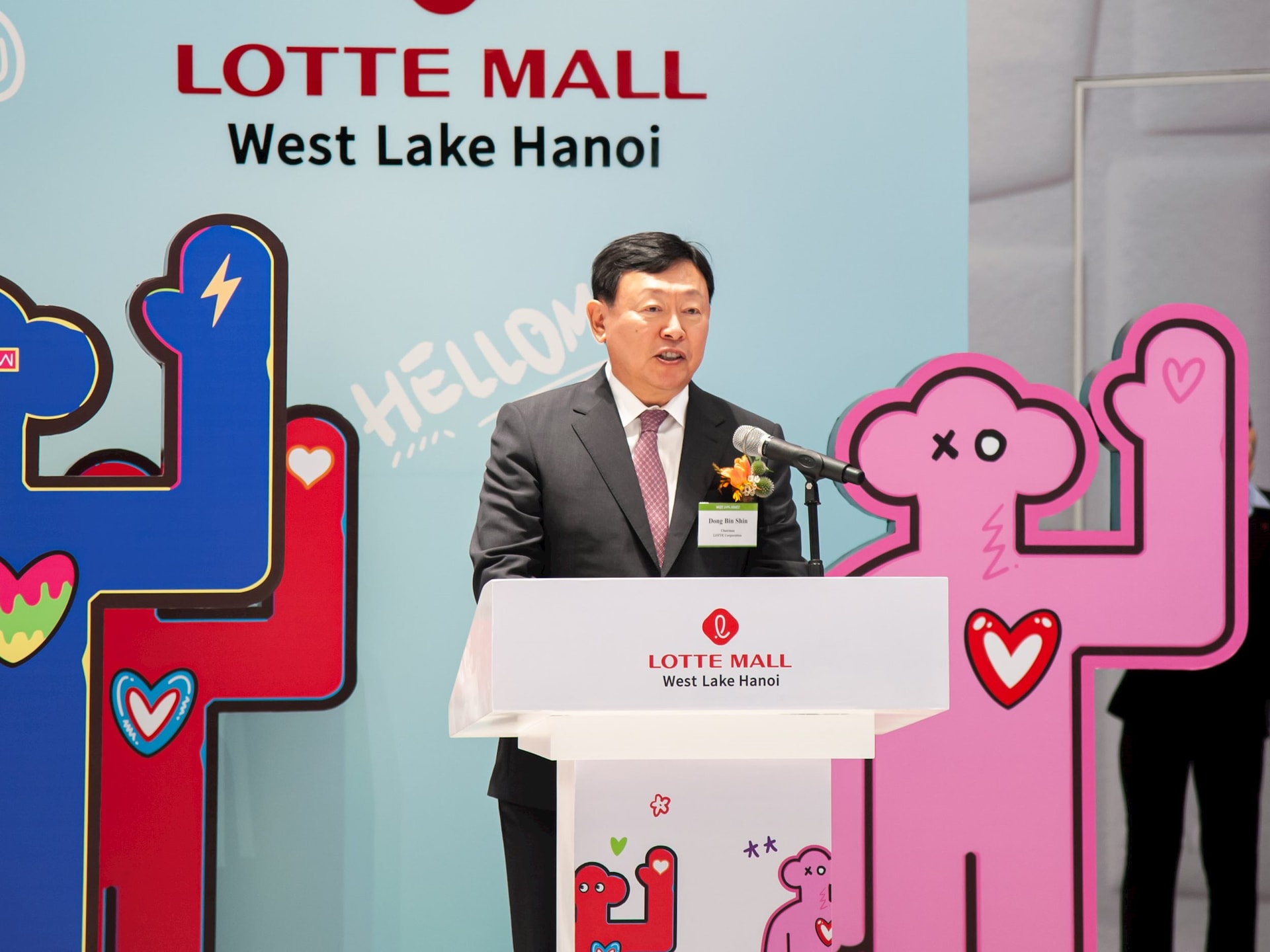 Chủ tịch Lotte sang Việt Nam khai trương Lotte Mall Hồ Tây 643 triệu USD