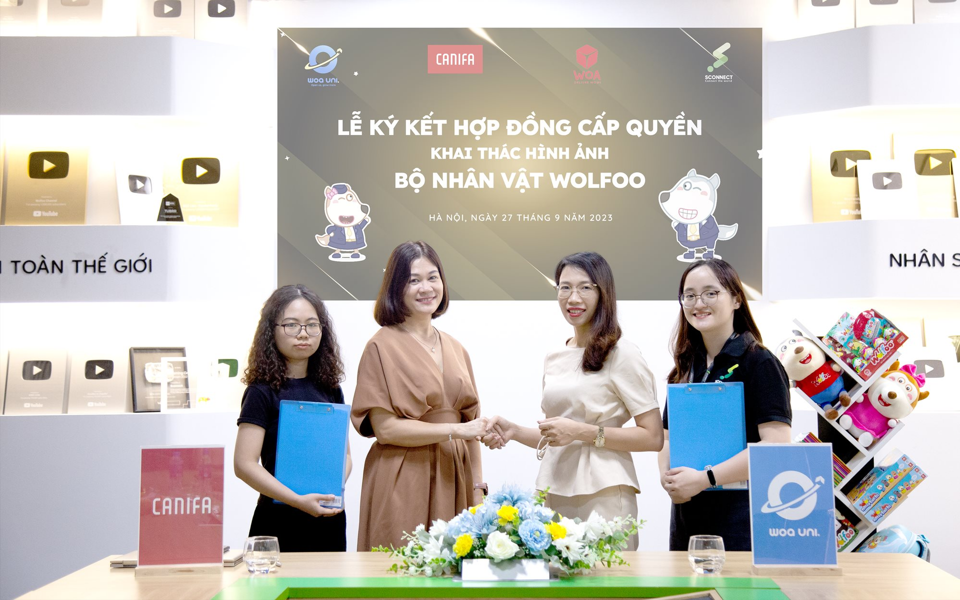 Woa Universal và Canifa hợp tác ra mắt BST Thu - Đông Wolfoo in Canifa 2023
