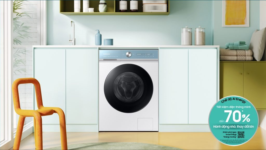 Samsung đưa máy giặt Bespoke AI thế hệ mới về Việt Nam, giá từ 20,3 triệu đồng