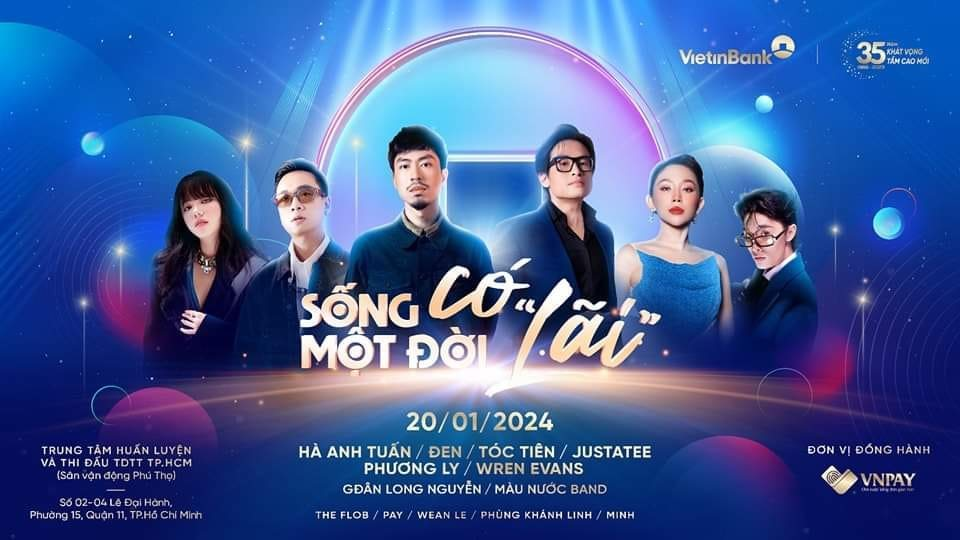 Dàn nghệ sĩ đình đám Đen Vâu, Hà Anh Tuấn,… sẽ góp mặt trong concert của VietinBank