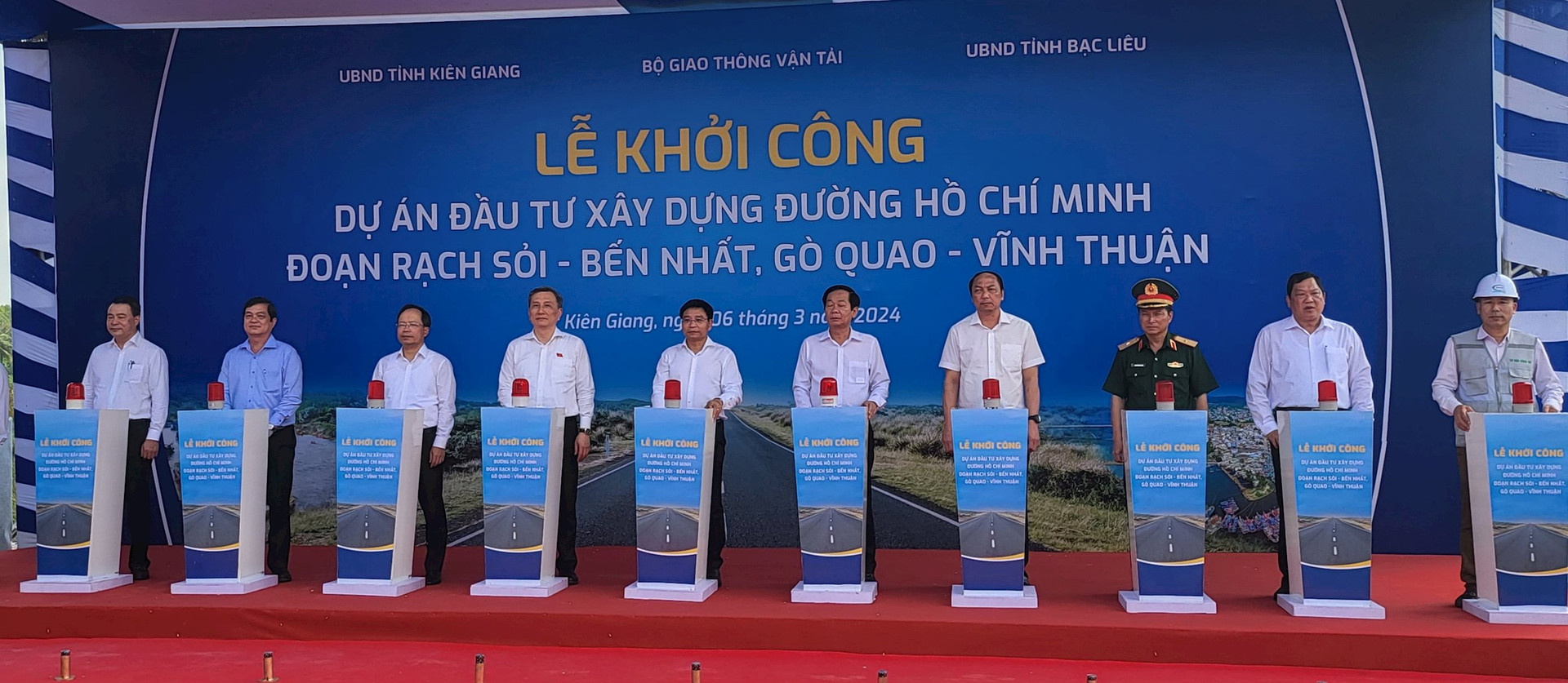 Khởi công đường hơn 3.900 tỷ đồng nối Kiên Giang và Bạc Liêu