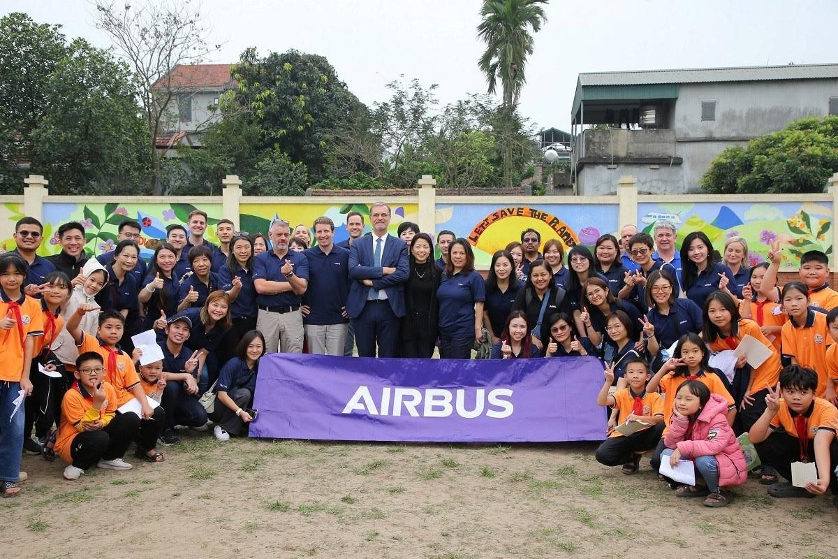 Airbus hỗ trợ nâng cấp cơ sở vật chất tại Trường Tiểu học Thi Sơn