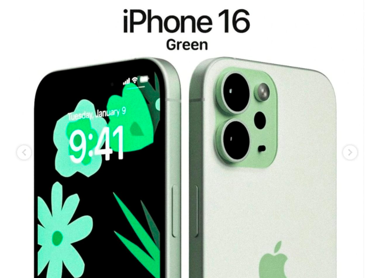 Ngắm iPhone 16 màu xanh lá cây