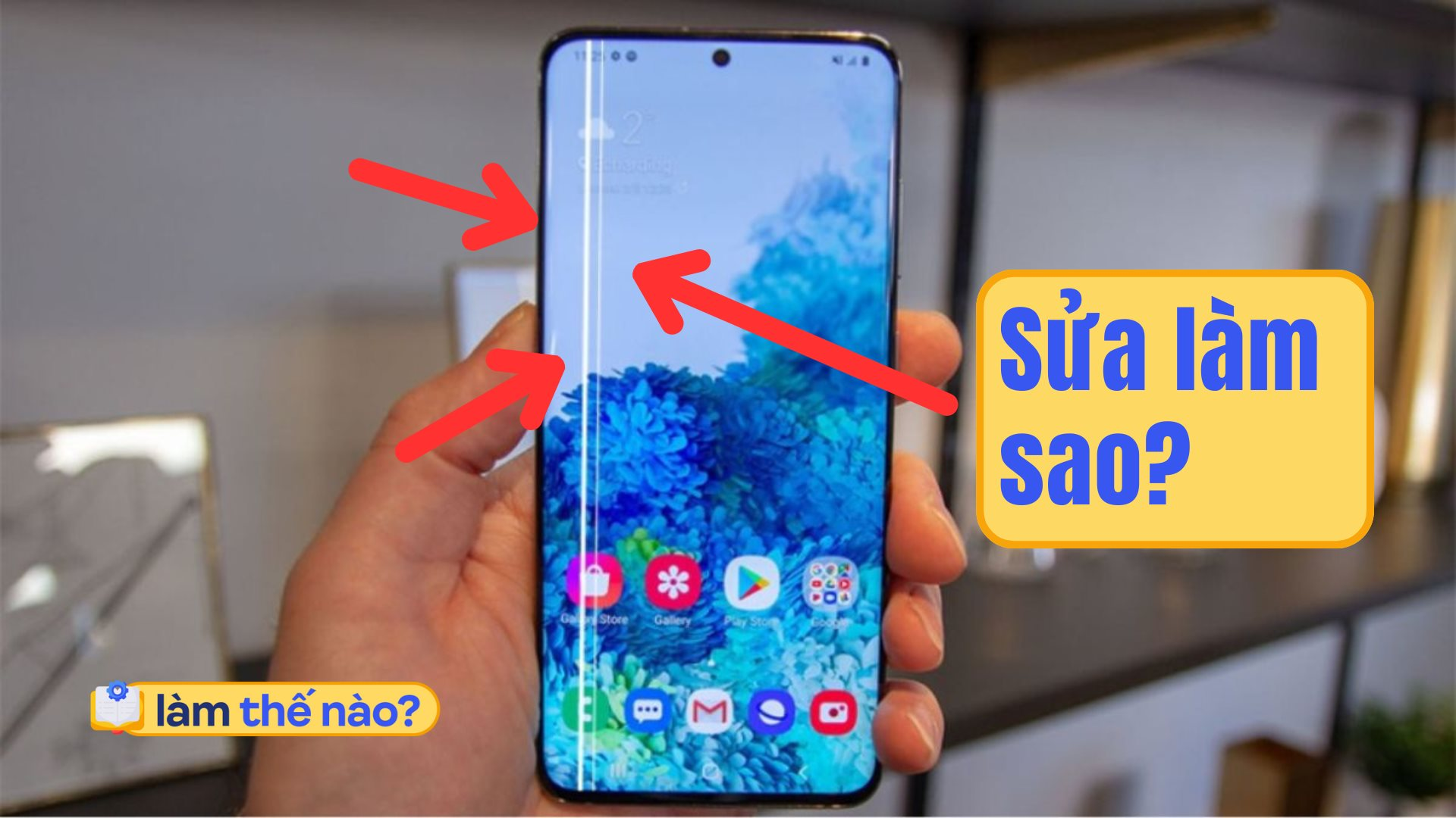 Cách khắc phục lỗi sọc xanh trên smartphone!