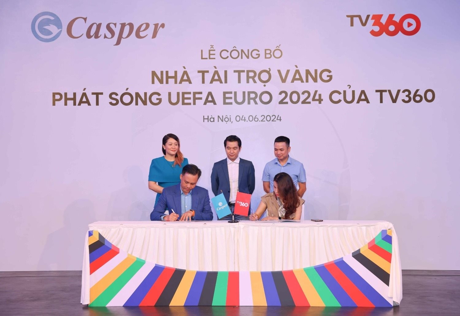 Casper là nhà tài trợ vàng phát sóng Euro 2024 