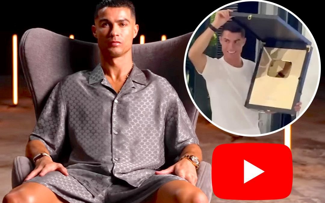 Mở kênh YouTube, Ronaldo lập tức "hái ra tiền", bỏ túi hơn 12 tỷ đồng chỉ sau 1 ngày!