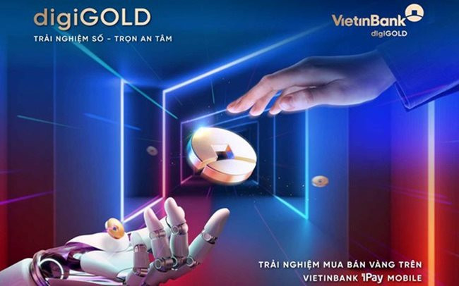 Triển khai mua bán vàng (digiGOLD) trên ứng dụng số VietinBank iPay Mobile