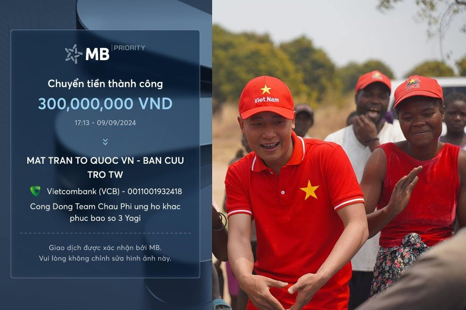 Vừa ủng hộ 300 triệu hỗ trợ đồng bào -'check Var' uy tín, team Quang Linh châu Phi tiếp tục làm một điều đặc biệt khiến ai nấy đều xúc động