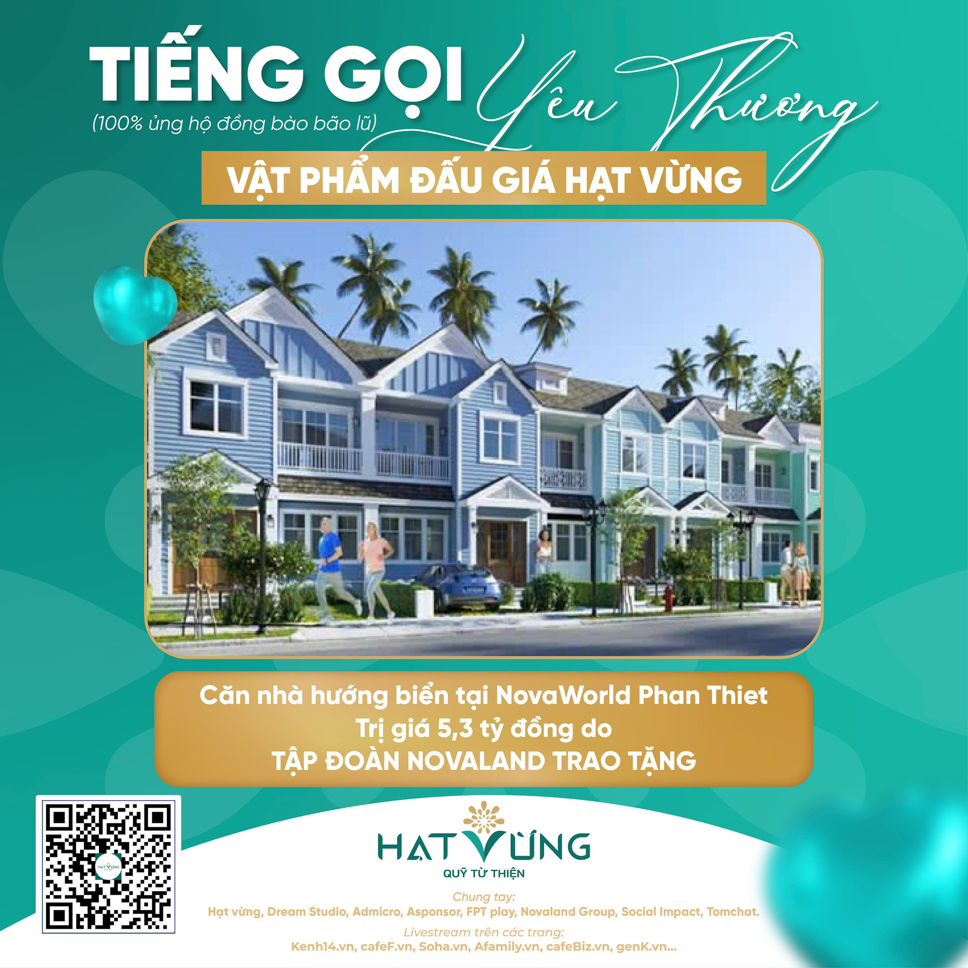 Một DN Việt trao tặng căn nhà hơn 5 tỷ đồng để đấu giá gây quỹ ủng hộ đồng bào bị thiệt hại do bão lũ