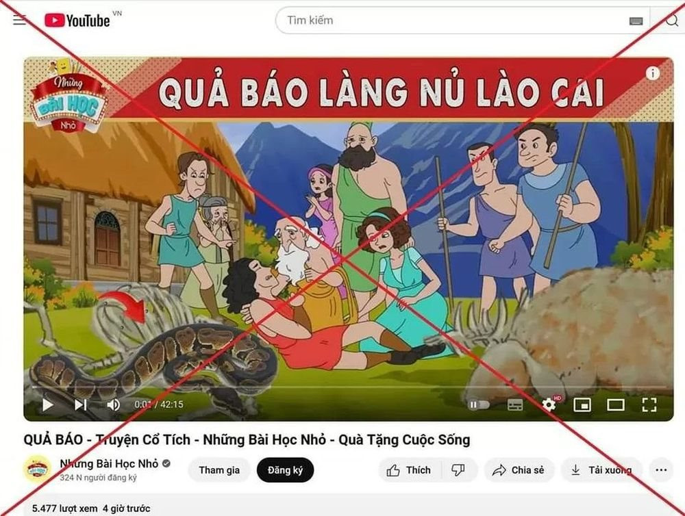 Kênh Youtube gây phẫn nộ khi "câu view"  với tiêu đề sai sự thật từ nỗi đau của làng Nủ