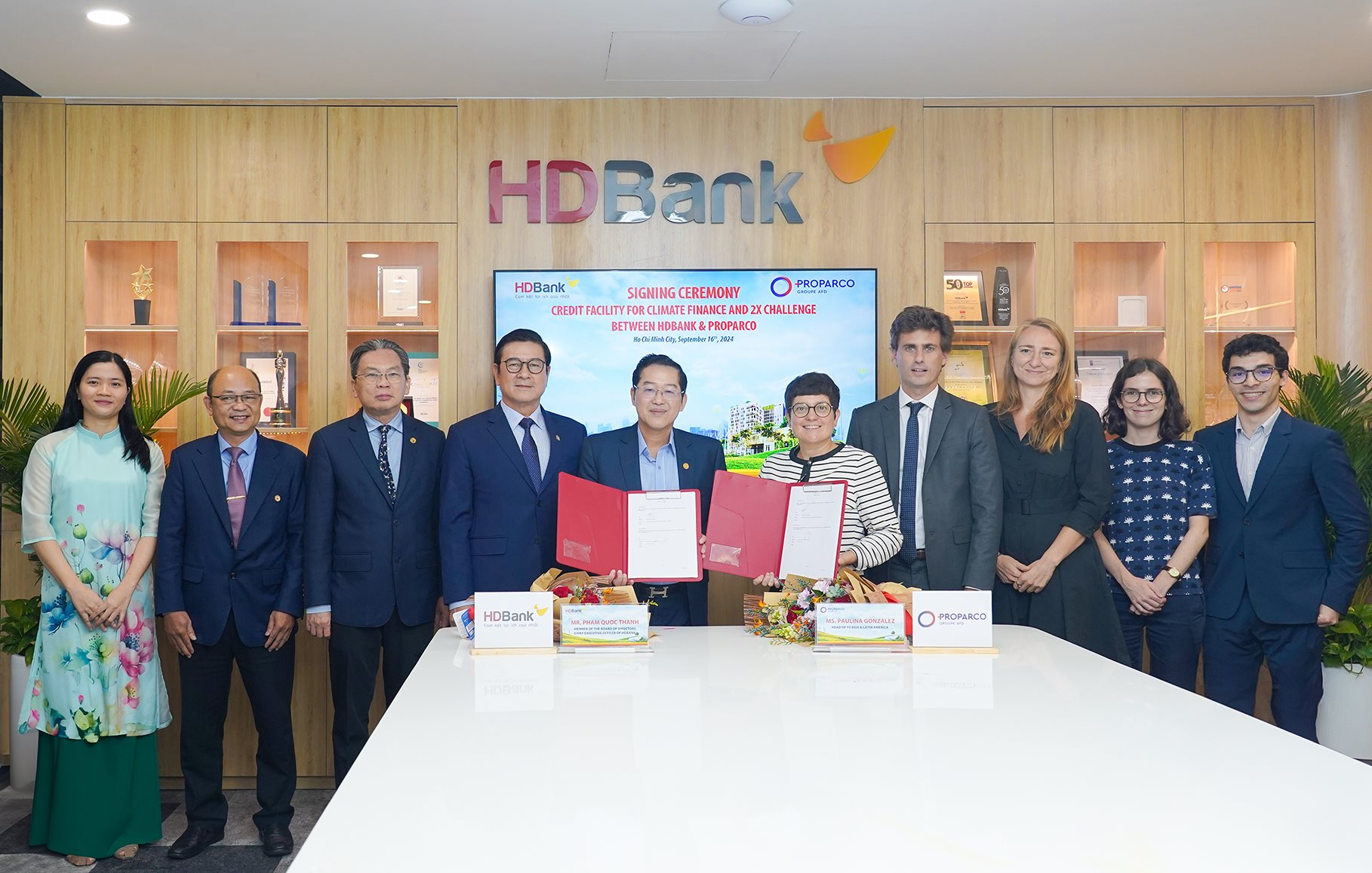 Tăng hạn mức tín dụng lên 100 triệu USD, HDBank và Proparco thúc đẩy dự án tài chính khí hậu, hỗ trợ doanh nghiệp do phụ nữ làm chủ