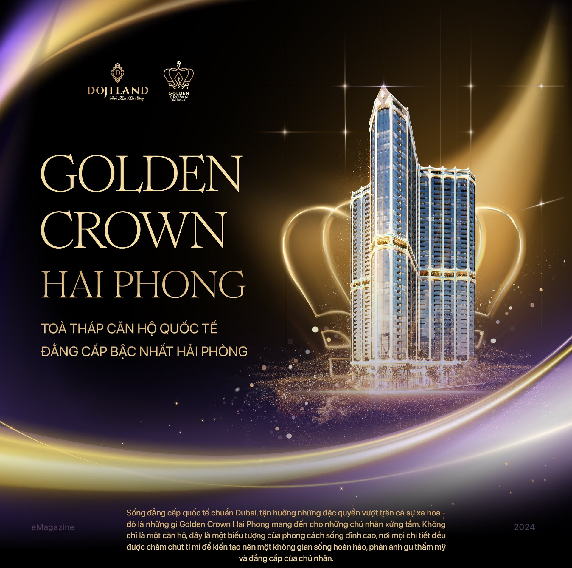 Golden Crown Hai Phong – Tòa tháp căn hộ quốc tế đẳng cấp bậc nhất Hải Phòng