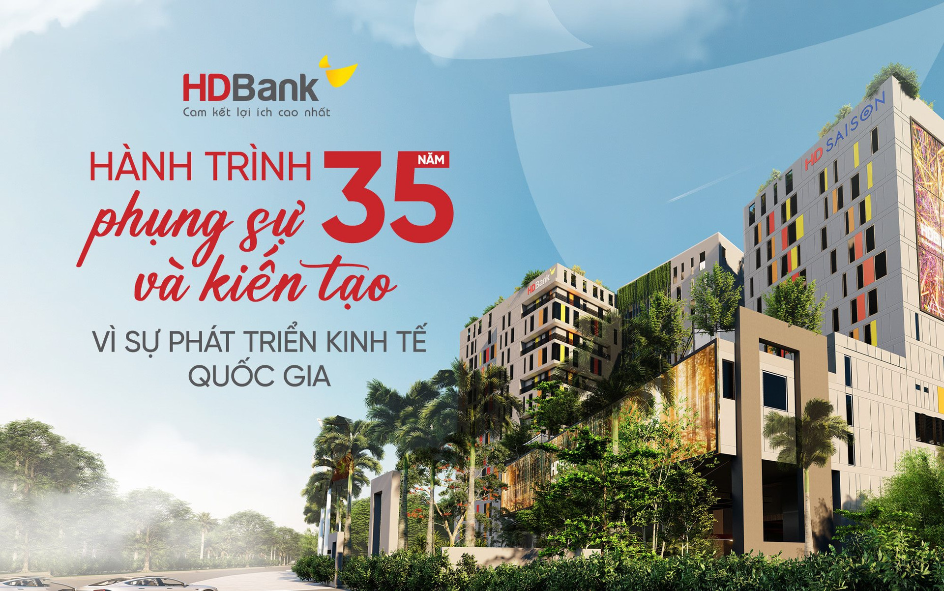 HDBANK - Hành trình 35 năm phụng sự và kiến tạo vì sự phát triển kinh tế quốc gia