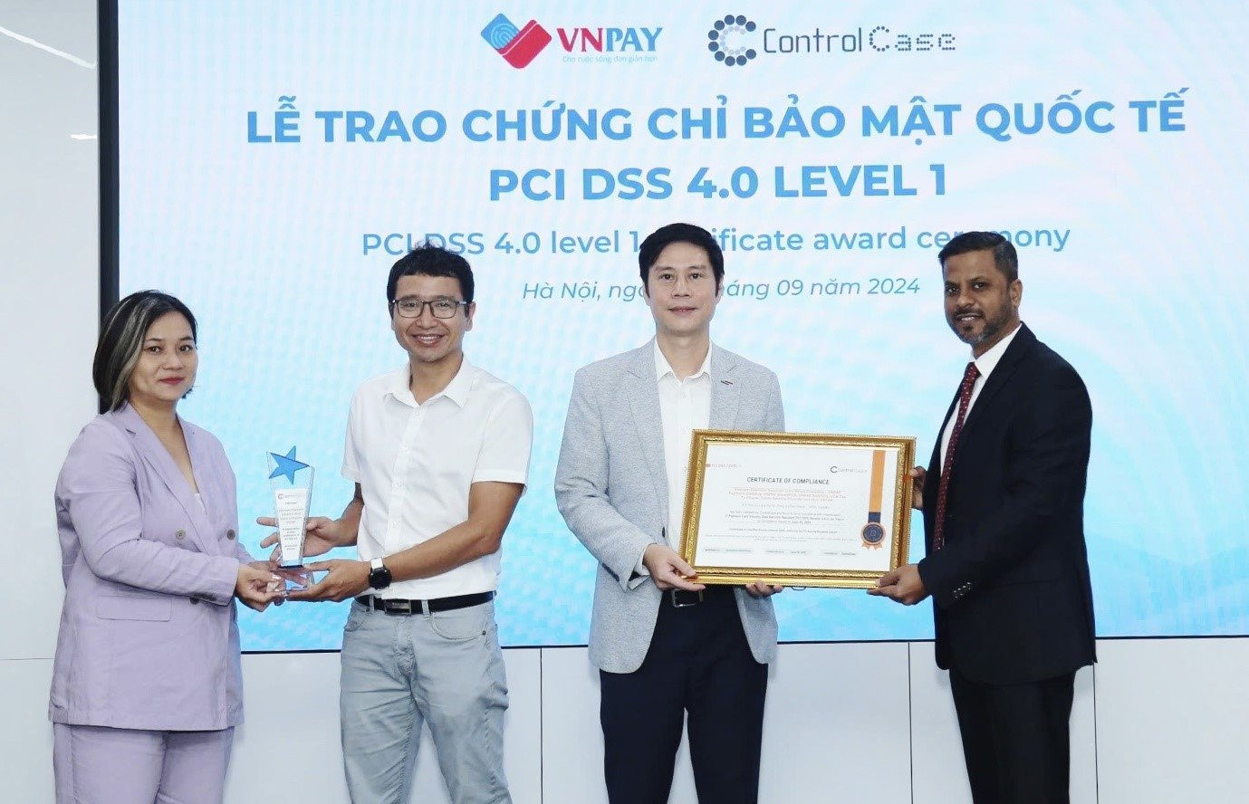 Tin vui cho người dùng VNPAY: có tới 6 dịch vụ của VNPAY được Control Case trao chứng chỉ bảo mật quốc tế PCI DSS cấp độ cao nhất 