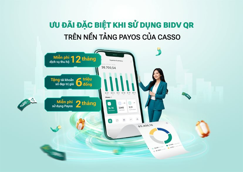 Những ưu đãi đặc biệt từ sự kết hợp BIDV - CASSO