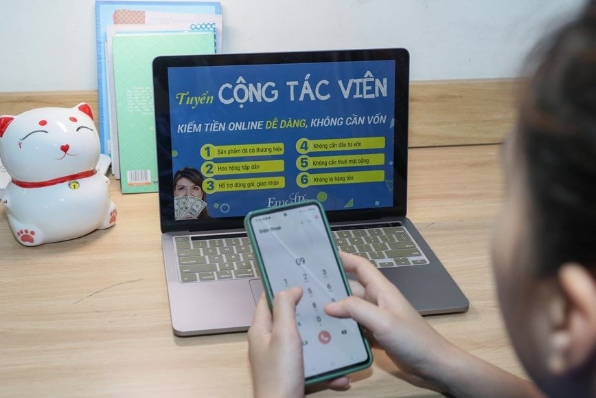 Tham gia làm cộng tác viên bán hàng hưởng hoa hồng, người phụ nữ ở quận Hà Đông bị lừa gần 600 triệu đồng