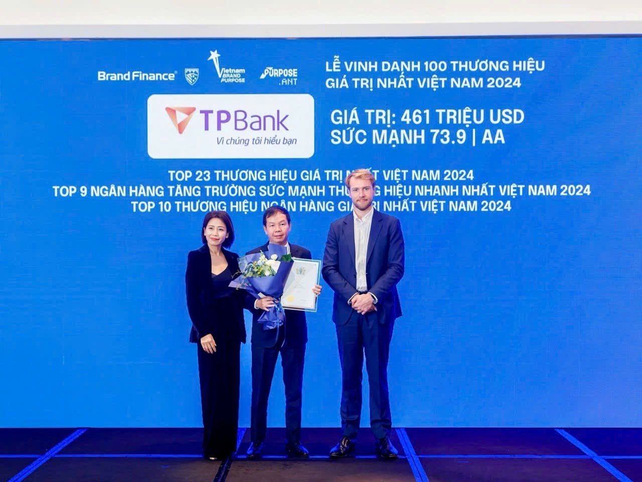 Giá trị thương hiệu của TPBank đạt mốc 461 triệu USD theo Brand Finance