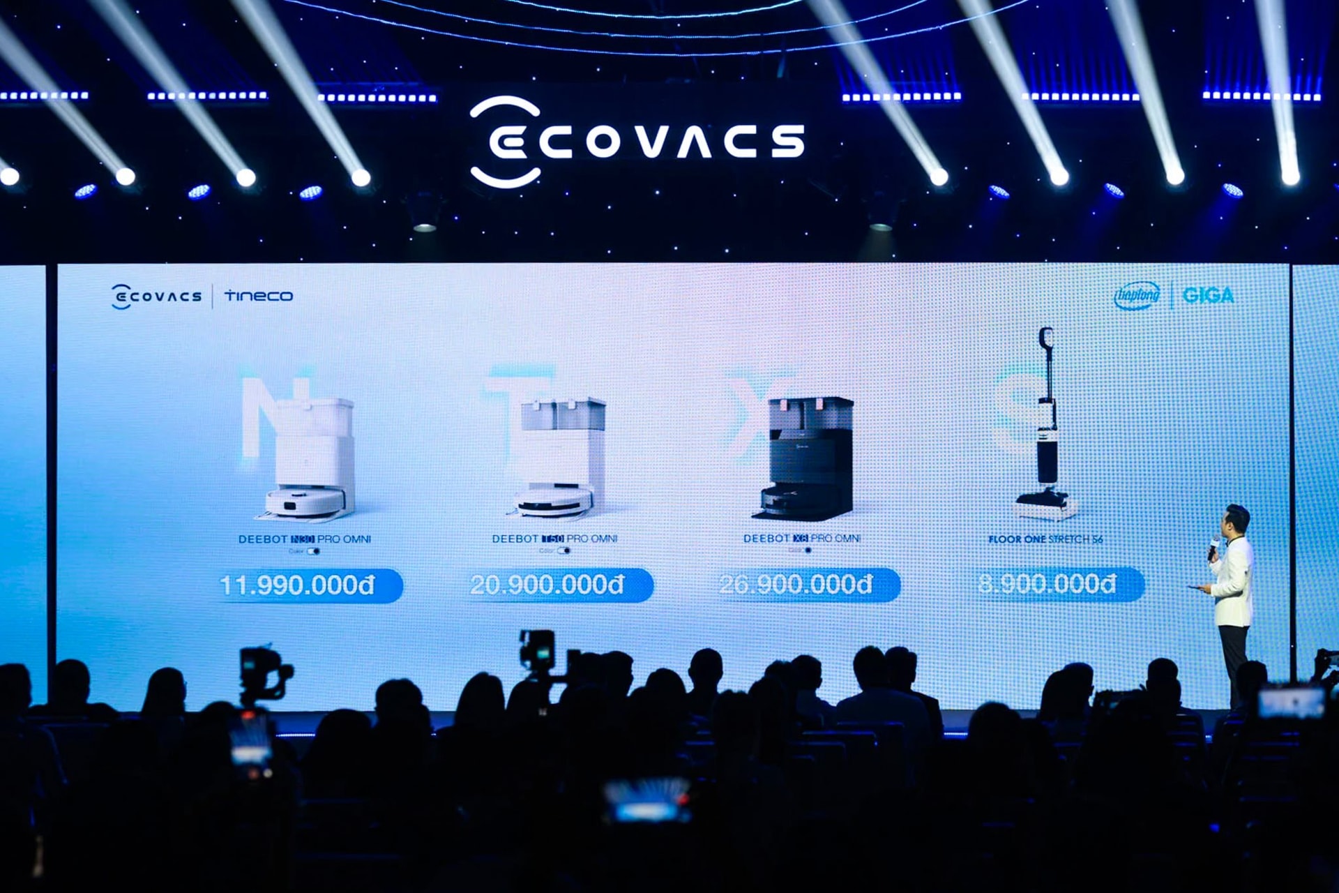 Ecovacs ra mắt nhiều dòng robot hút bụi thế hệ mới tại Việt Nam