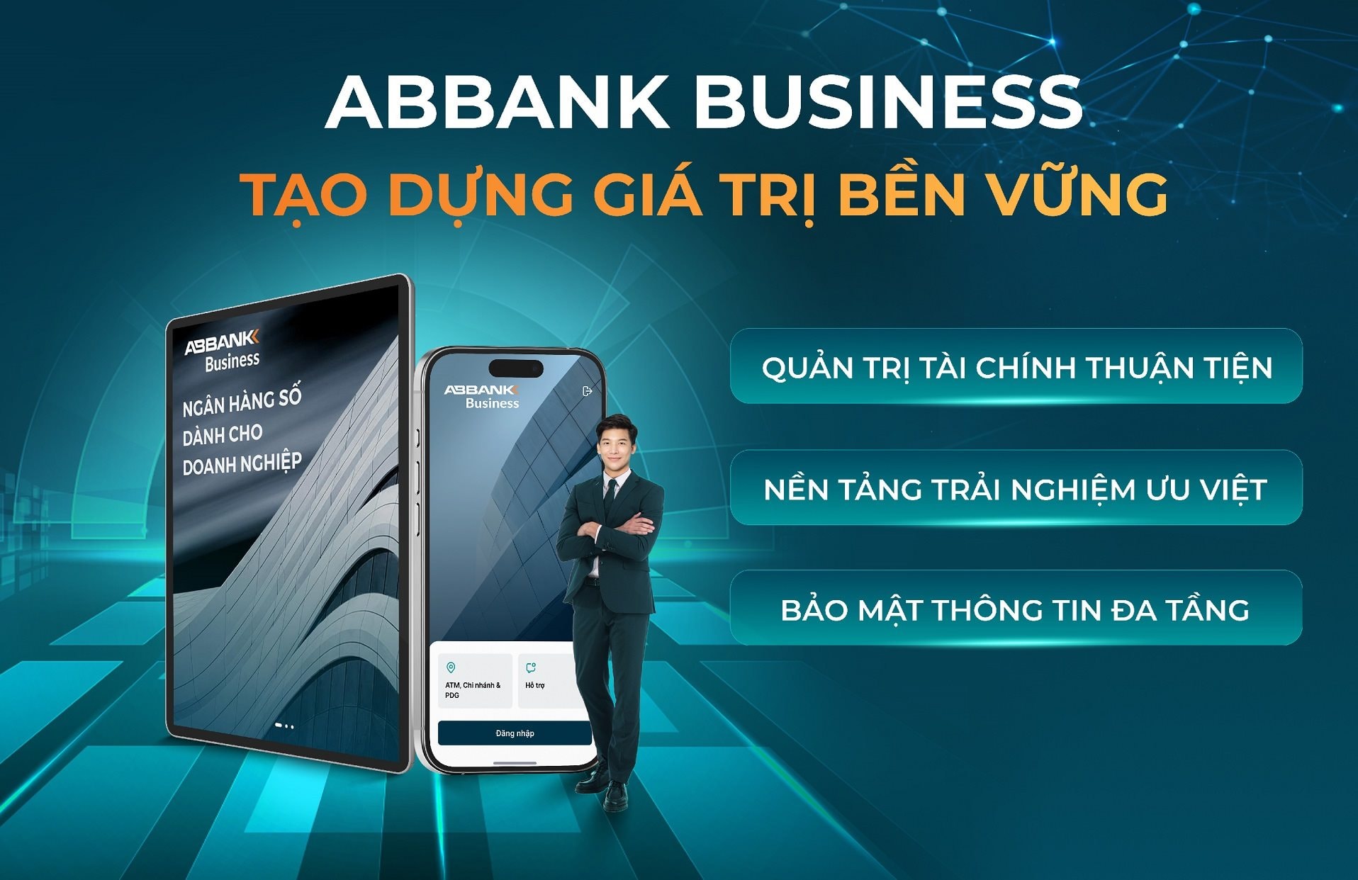 Quản trị doanh nghiệp hiệu quả hơn với nền tảng ngân hàng số ABBANK Business