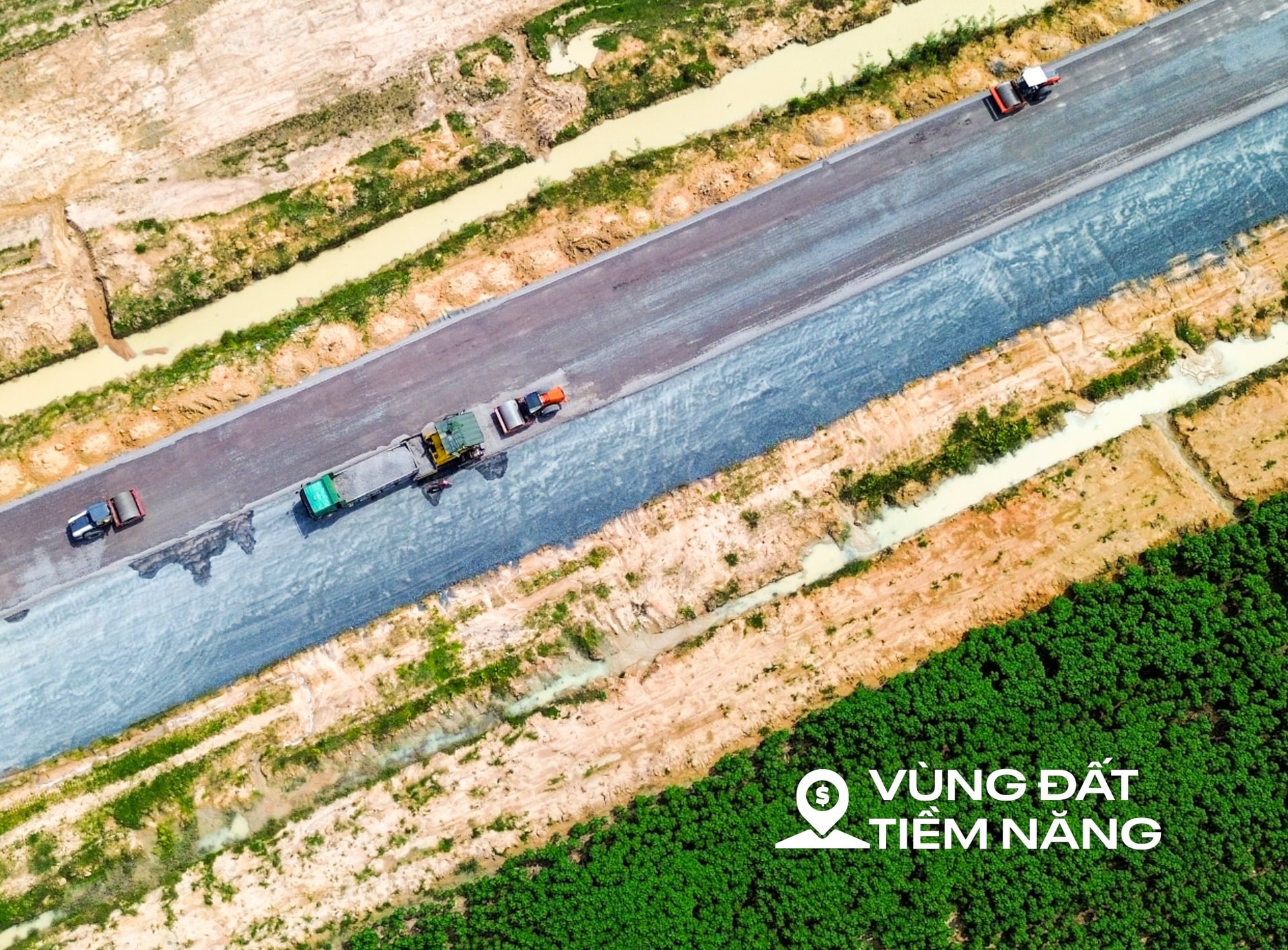 Toàn cảnh công trường dài hơn 11 km của đường Vành đai 3 qua tỉnh Đồng Nai