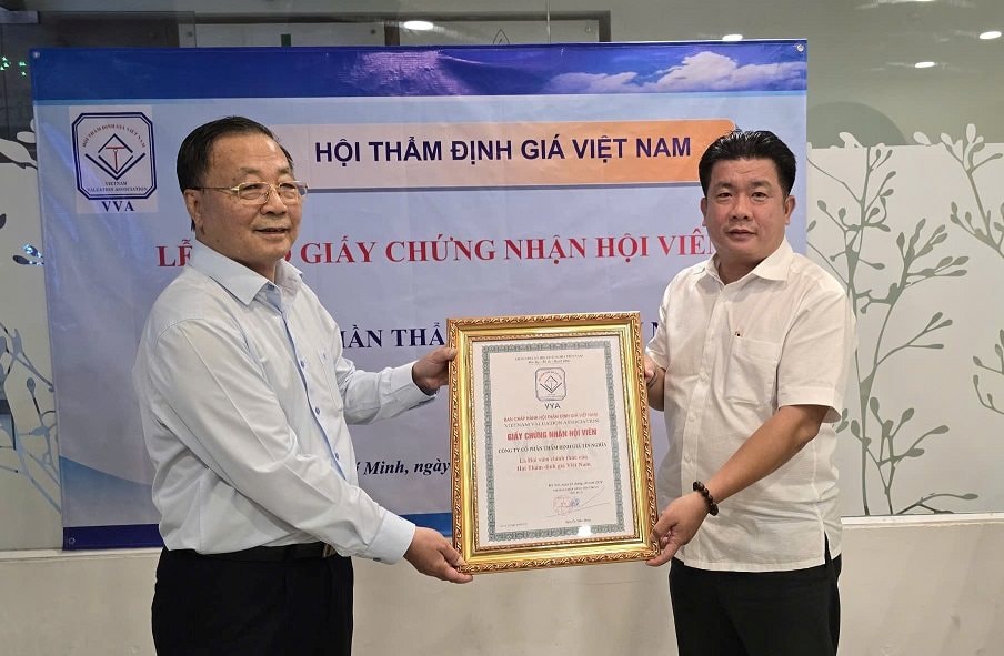 Thẩm định giá Tín Nghĩa chính thức trở thành hội viên Hội Thẩm định giá Việt Nam