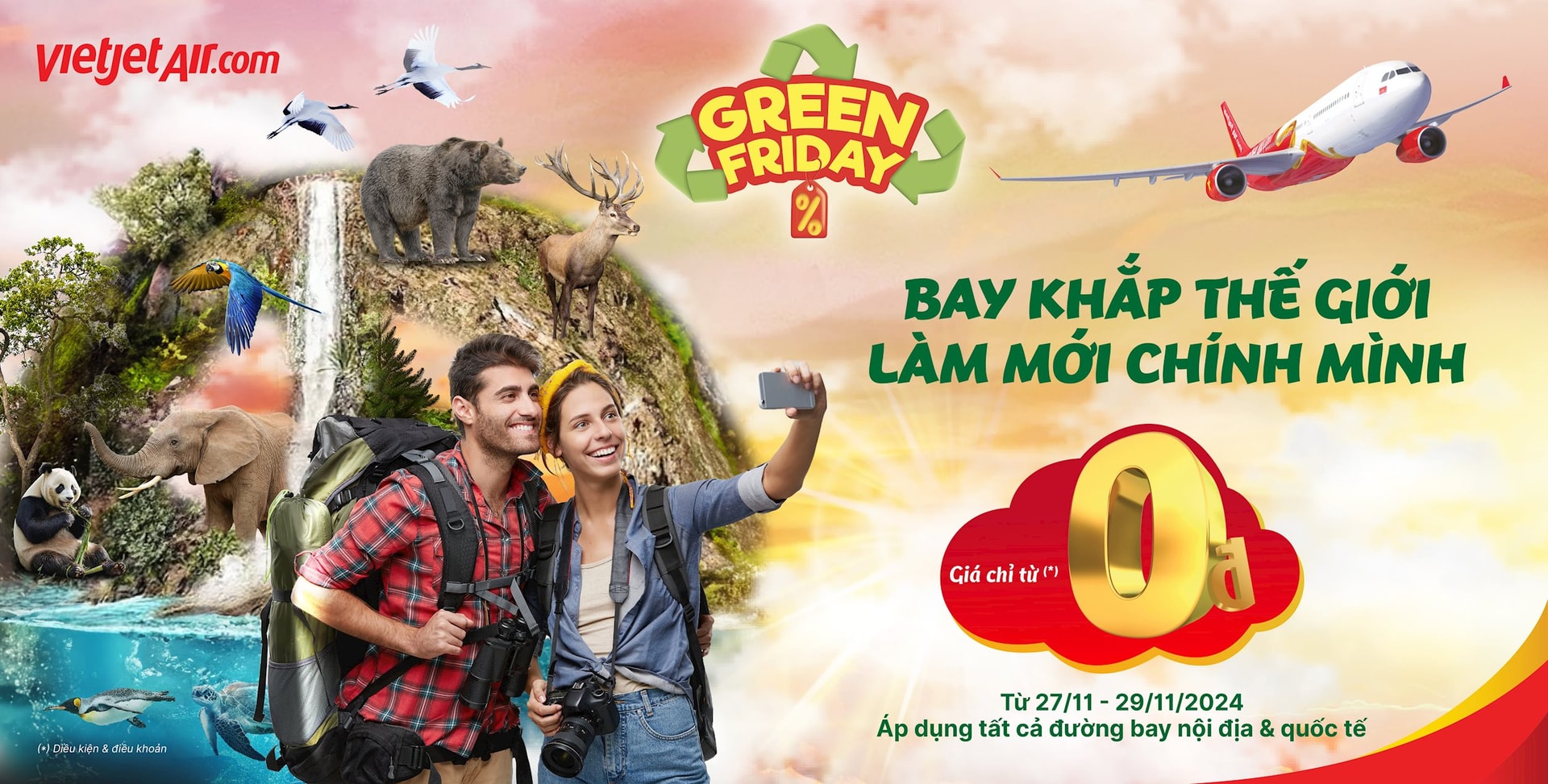 Khám phá Vietjet Green Friday – Ưu đãi lớn nhất năm, bay xanh khắp thế giới!