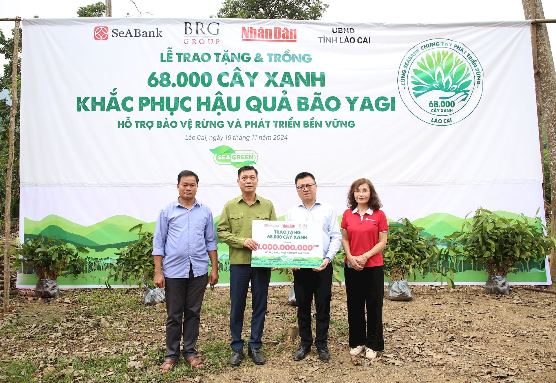 SeABank và Tập đoàn BRG chung tay trồng 68.000 cây phủ xanh gần 20ha rừng tại Lào Cai